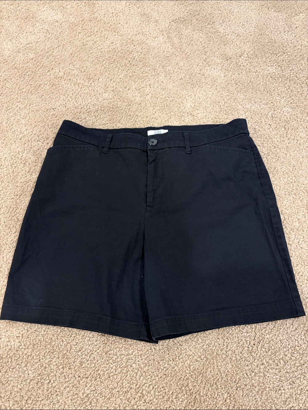 Women’s black midrise shorts